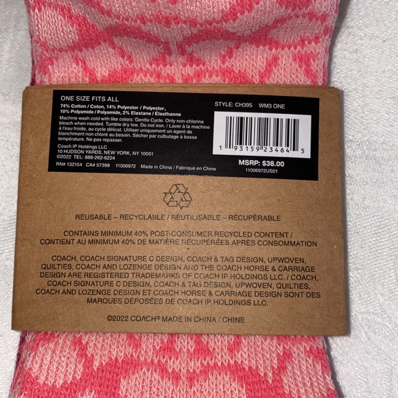 ❌❌❌SOLD SOLD❌❌❌❌NWT Coach Ankle Socks - Picture 6 of 8